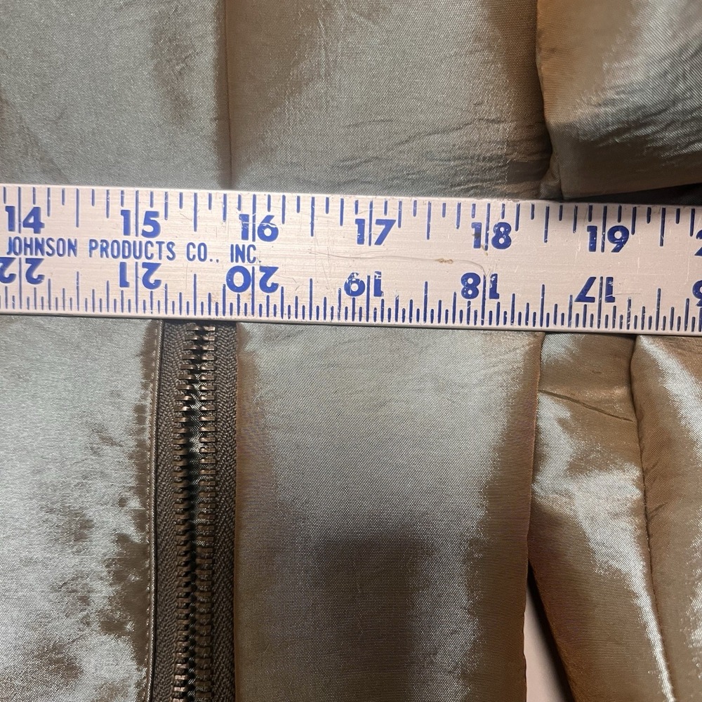 Chicos Lightweight Zipper Front Jacket Olive Gree… - image 2